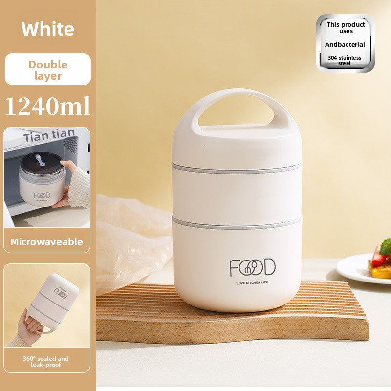 Insulated Lunch Box Soup Thermos Portable Meal Container