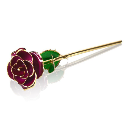 Paint rose real gold simulation rose gift box Valentine's Day gift Christmas gift wholesale