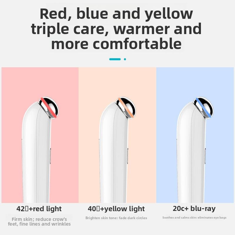 Rechargeable Eye Massager with Heating and Light Therapy