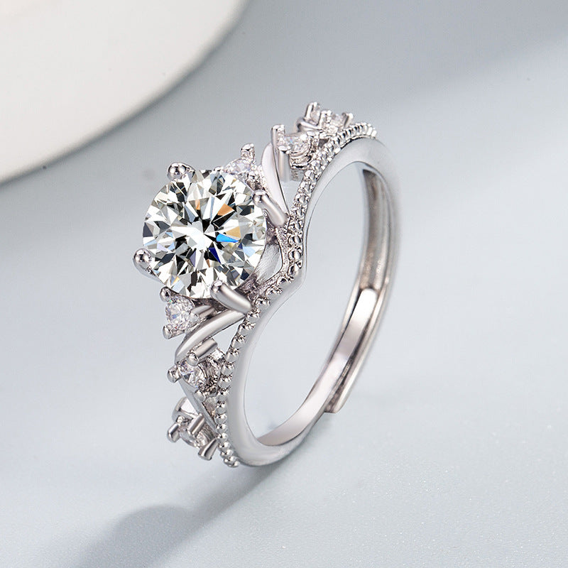 Adjustable Crown Ring for Women