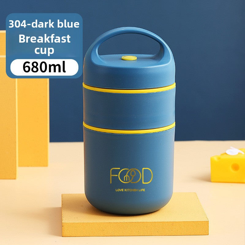 Insulated Lunch Box Soup Thermos Portable Meal Container