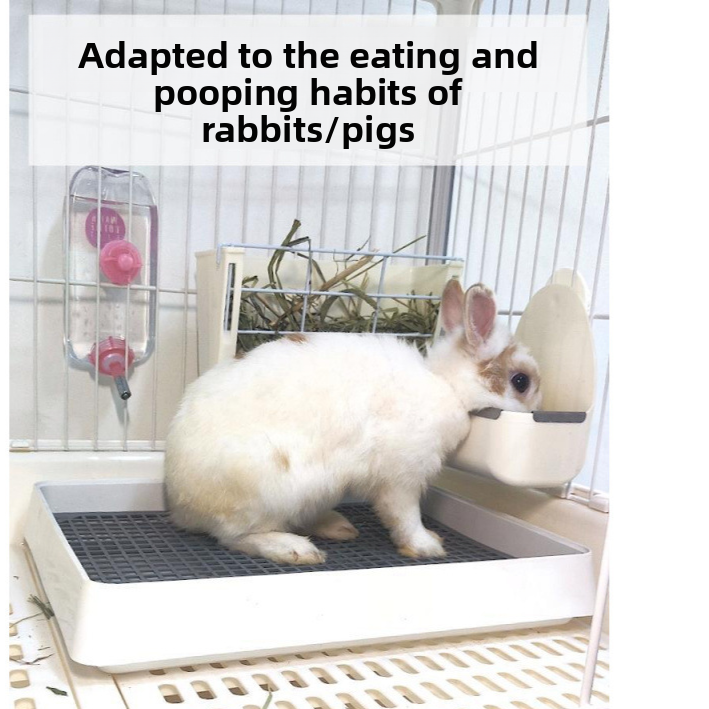 Large Pet Toilet for Rabbits Guinea Pigs Chinchillas