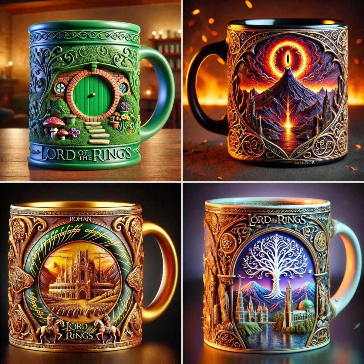 Lord of the Rings Themed Ceramic Mug