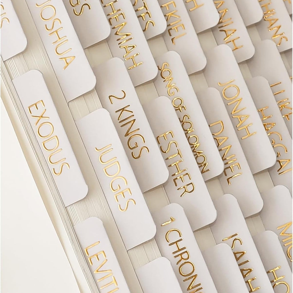 Bible Index Stickers Gold Stamped Waterproof