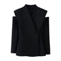 Two-Tone Long Sleeve Blazer