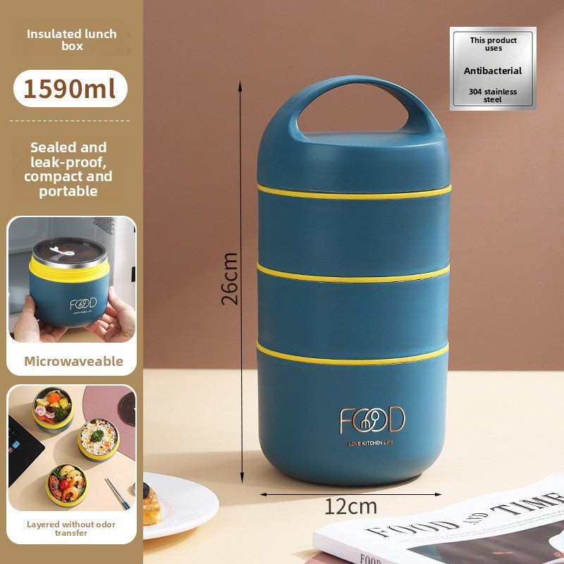 Insulated Lunch Box Soup Thermos Portable Meal Container