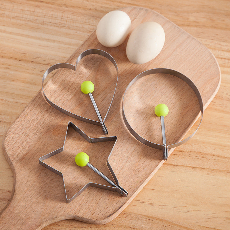 Creative Stainless Steel Egg Fryer ? Heart-Shaped Egg Mold