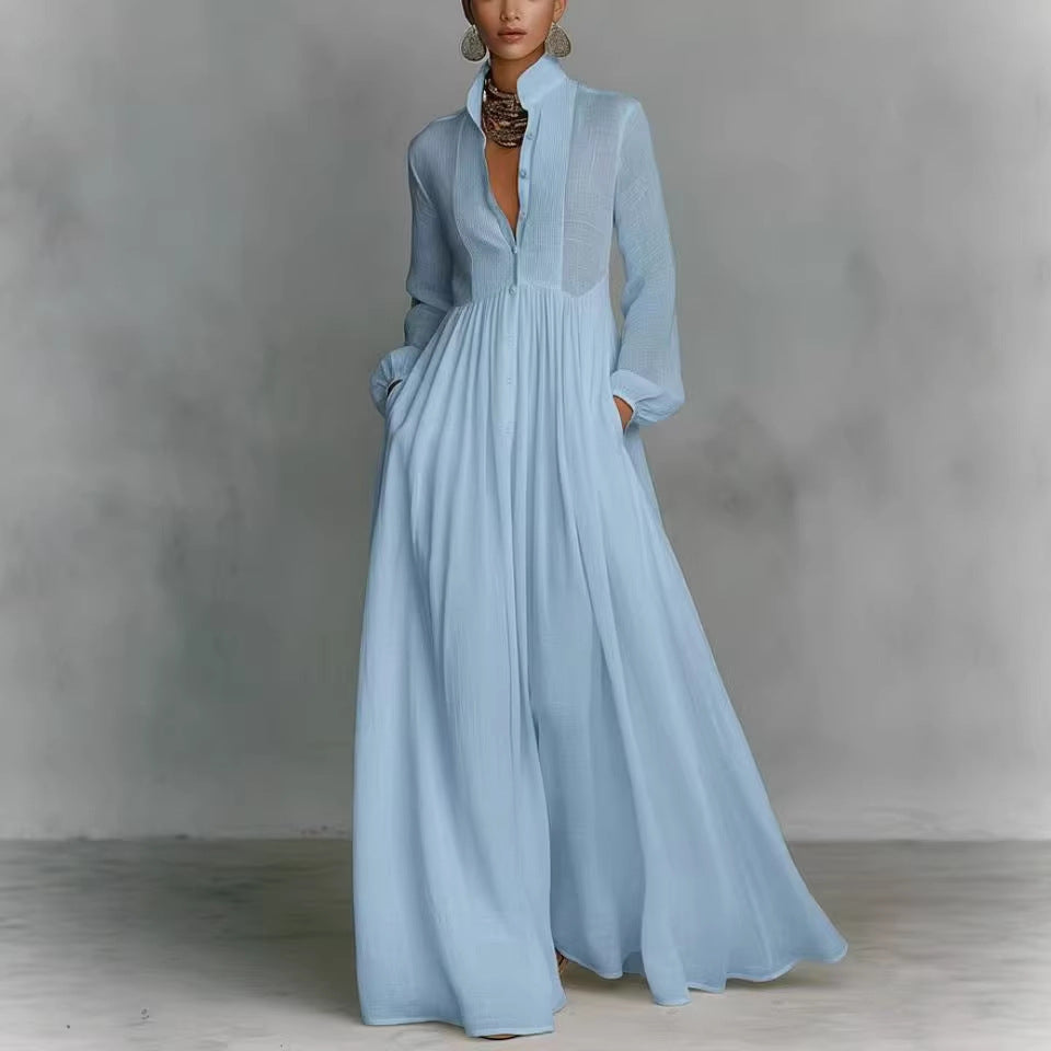 Vintage Lantern Sleeve A-Line Dress