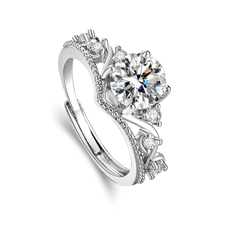 Adjustable Crown Ring for Women