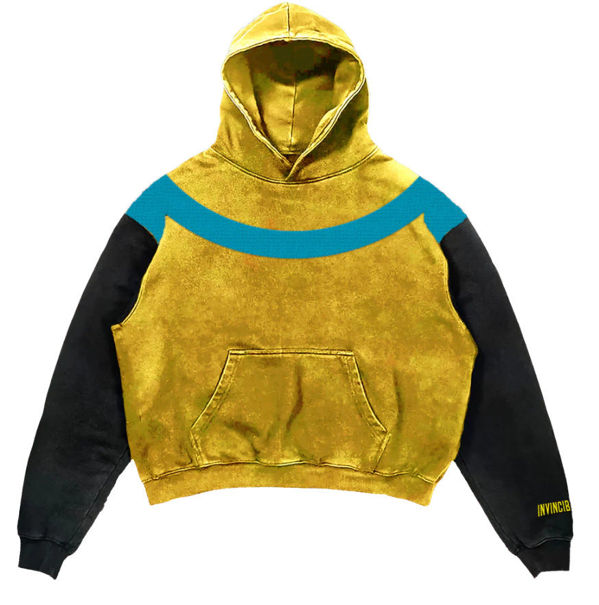 Mens Digital Print Hooded Shirt