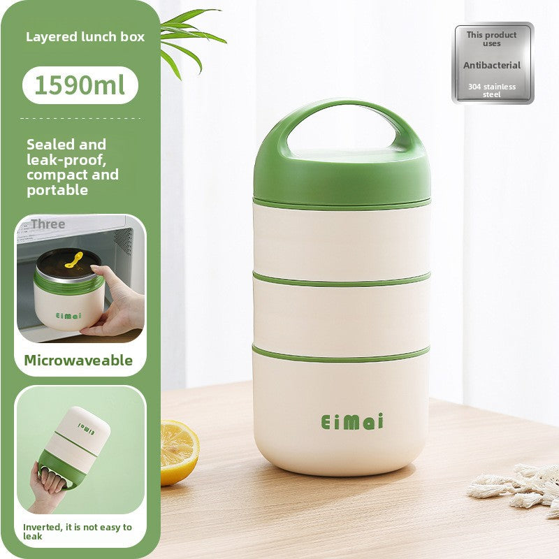 Insulated Lunch Box Soup Thermos Portable Meal Container