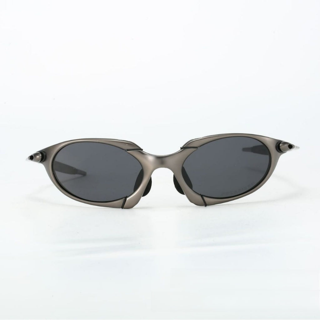 Polarized Metal Frame Oval Sunglasses