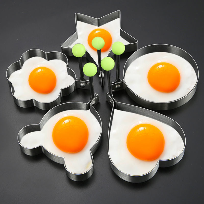 Creative Stainless Steel Egg Fryer ? Heart-Shaped Egg Mold