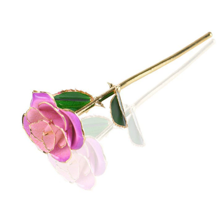 Paint rose real gold simulation rose gift box Valentine's Day gift Christmas gift wholesale