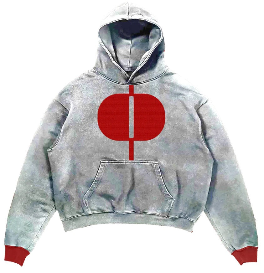Mens Digital Print Hooded Shirt