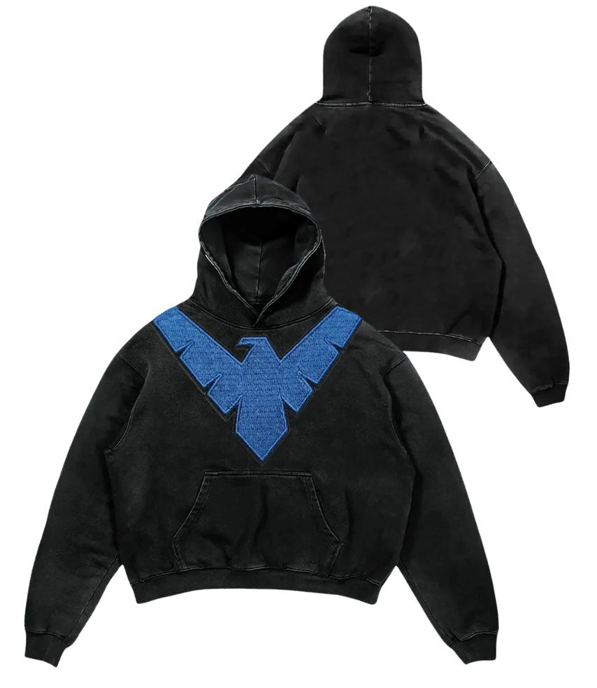 Mens Digital Print Hooded Shirt