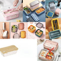 Stainless Steel Compartment Lunch Box with Utensils