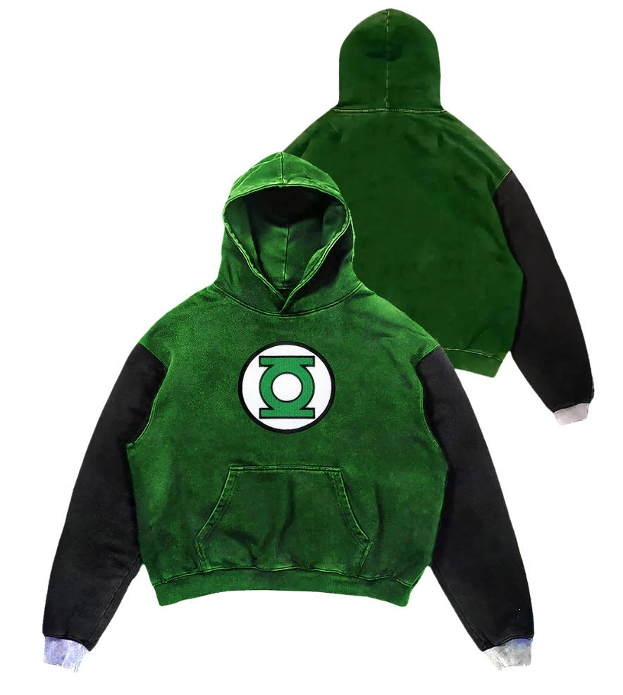 Mens Digital Print Hooded Shirt