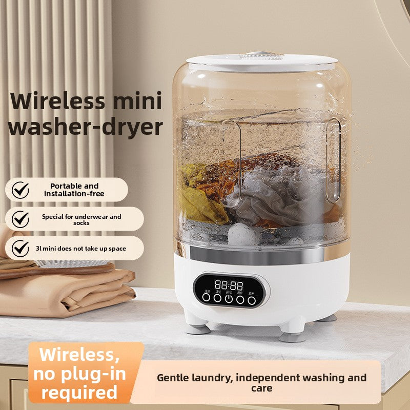 Mini Turbine Washing Machine for Underwear and Socks