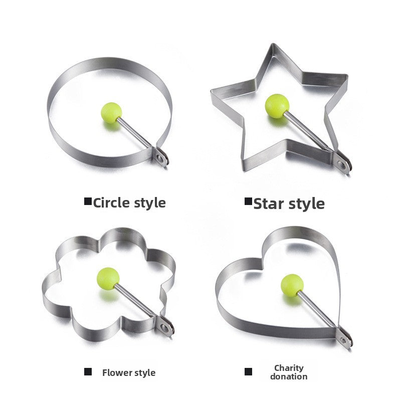 Creative Stainless Steel Egg Fryer ? Heart-Shaped Egg Mold