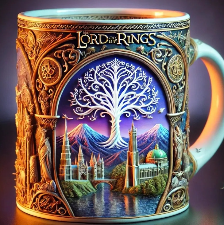 Lord of the Rings Themed Ceramic Mug