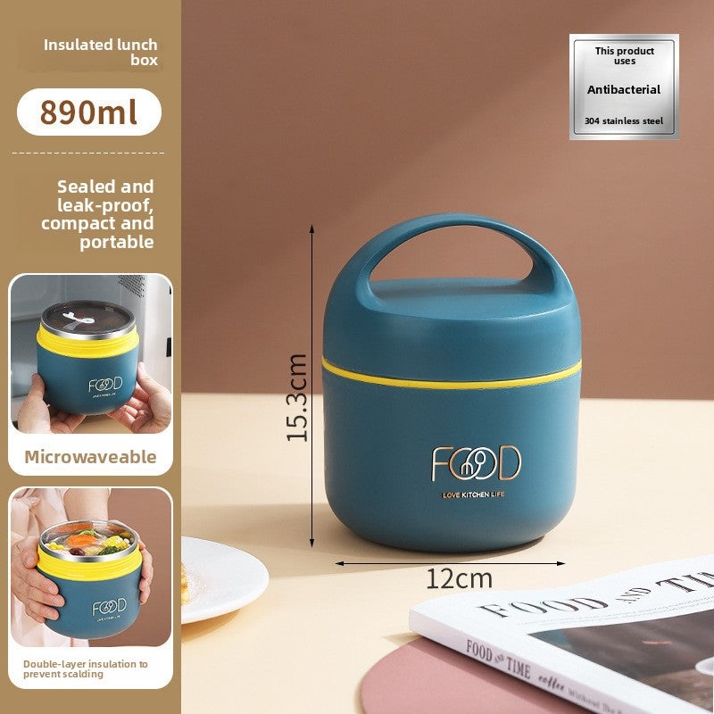 Insulated Lunch Box Soup Thermos Portable Meal Container